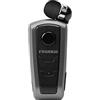 SANWOOD Fineblue F910 - Auricolari wireless Bluetooth, 1 pezzo, con promemoria vibrazioni, in ABS, compatibile con Bluetooth, 4.0, retrattile, pratico e pratico, per corsa, colore: grigio
