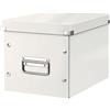 Leitz Click & Store WOW Scatola Archivio Cubo Medio, per Mantenere la Casa e l'Ufficio in Ordine, Bianco, 61090001