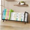 NUODWELL Libreria per bambini, con struttura in metallo, organizer da scrivania, per bambini, per casa, dormitorio, scuola (colore nero, 40 cm di lunghezza, stile basico)