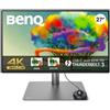 Benq Monitor 27" 4K 2160p DESIGNVUE PD2725U Pivot Dark gray 9H LJXLA TBE