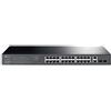 Tp Link Switch di rete 28 porte JETSTREAM Easy Smart PoE+ Black TL SG1428PE