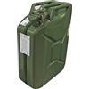 TOOLSHOP ITALIA Tanica in lamiera verniciata verde per carburante - litri 20