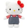 GIOCHI PREZIOSI S.P.A. Giochi Preziosi Hello Kitty Peluche 30 cm con Outfit Moda Tutina Jeans Fiocco Rosso 3 Anni