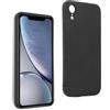 REY Cover in Gel TPU Nera per iPhone XR 6,1, Ultra Sottile 0,33 mm, Morbido Flessibile, Custodia Silicone