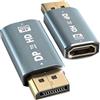 AXFEE 2Pezzi Adattatore DisplayPort a HDMI 4K, Risoluzione 4K@30hz-Metallo | DP Maschio a HDMI Femmina Convertitore, hdmi Adattatore Displayport, per HDTV, Monitor, Proiettori, Portatili, Desktop