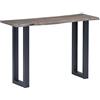 Festnight Tavolo Consolle Legno Massello d'Acacia e Ferro,Consolle Ingresso,Consolle Industriale,Consolle Soggiorno,Consolle Salotto 115x35x76 cm