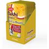 INABA Dashi Delights Silky Broth, Delicati Fiocchi in Brodo di Pollo con Tonno e Salmone - Cibo Umido per Gatti, Snack per Gatti Con Proteine, Ingredienti Naturali - Pasto Complementare - 12 x 40gr