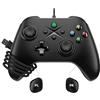 Ligame Switch Pro Controller, Wired Gamepad Compatible with PS3, Switch/Lite, Windows PC and Android Device, Support to Custom Programming and Turbo Functions, Black