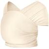 Ergobaby Fascia Neonato Porta Bebe per 0 Mesi Neonati a 11kg, Estiva Traspirante Ergonomica Elastica, Sustainable Knit, Crema (Cream)