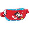 Safta MICKEY MOUSE FANTASTIC - Marsupio per bambini, ideale per giovani e bambini di diverse età, comodo e versatile, qualità e resistenza, 23 x 9 x 14 cm, colore: blu/rosso, blu/rosso, Estándar,