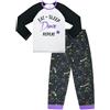 thepyjamafactory Cool Eat Sleep Dance Ripetere Star Girls Pigiama lungo da 8 a 14 anni Nero 8-9 Anni