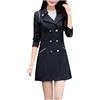 Generic Capotto Invernale Offerta Cappotto doppiopetto in lana da donna Giacca elegante da lavoro a maniche lunghe da ufficio Maglioni Natalizi Economici (Black, M)
