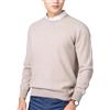 URWEIGH Maglione In Cashmere Con Scollo A V Da Uomo,maglione Pullover Con Scollo A V Da Uomo Top Casual In Maglia Con Fondo Tinta Unita (Girocollo kaki,L)