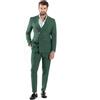 Giosal Abito Uomo Doppiopetto Vestito Completo Giacca Pantaloni Bottoni Metallo Melangiato Elegante Vari Colori (IT, Numero, 50, Regular, Regular, Bordeaux)
