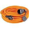 as - Schwabe Cavo corazzato da cantiere, 5 m, robusto cavo corazzato H07BQ-F 3G2,5, spina di protezione e presa con tappo di protezione, cavo di prolunga da 230 V/16 A, IP44, prodotto in Germania,