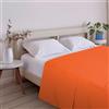 ECOMMERC3 | Lenzuolo sopra extra morbido e confortevole per letto da 180 - Lenzuolo sopra colore arancione, realizzato al 100% in Spagna, traspirante, facile da pulire