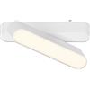 BRILONER - Sistema a binario Luxtrail LED Tracklight, Bianco caldo, Orientabile, Accessori, Spot LED, Faretto, Spot da soffitto, Lampade, Lampada da soffitto, Plafoniera, 130 mm, Bianco