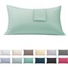 ECOMMERC3 Federa per letto 90 cm misto cotone | Verde