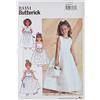 Butterick Patterns B3351 - Cartamodello per Abitino con Giacchetta per Bambine/Ragazze, Taglie Inglesi 6-7-8 (da 38 a 40), 1 pz, Colore Bianco