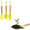 Zendea Set 3 Attrezzi da Giardino - Set Comprende Pala, Zappa e Rastrello Ideali per Coltivare Piante, Fiori e Erbe Aromatiche in Giardino, Terrazzo o Balcone - Realizzati in Materiali Resistenti