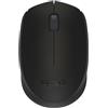 Logitech M171 Mouse Wireless per PC, Mac, Laptop, 2,4 GHz con Mini Ricevitore USB, Tracciamento Ottico, Durata della Batteria di 12 mesi, Ambidestro - Nero