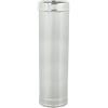 ALLINOX Tubo Coibentato Doppia Parete In Acciaio INOX Con Isolamento Termico Modulo Per Canna Fumaria Camino o Stufa In Tutte le Misure (DN 80/130-25CM)