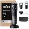 Braun Regolabarba Uomo Series 7, Rasoio Elettrico Barba, +7 Strumenti Da Barbiere, Lama ProBlade Affilata a Vita, 120 Min Autonomia, Impermeabile, Selettore Di Precisione 40 Lughezze, BT7525, Grigio