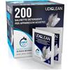 Udivita 200 Salviette Detergenti Udiclean Pulizia Apparecchi Acustici | Umidificate e Monouso ad Asciugatura Rapida Eliminano Grasso Sudore e Sporco