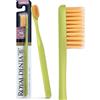 Royal Denta Spazzolino Morbido con Particelle d'Oro | Spazzolino Manuale per Denti Sensibili & Apparecchi | Setole Morbide Antibatteriche 99,9% | Lunga Durata | Royal Denta | Verde Oliva