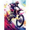 MAXBYE DIY Diamond Painting Motociclista Kit Completo, 5D Racing Bike Diamond Painting Set, Produzione Di Mosaici Pittura Diamante, Craft Arts Regalo per Decorazione Della Parete Di Casa, 30x40 cm