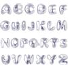 SUNNYCLUE 1 Scatola 52 Pezzi Perline Alfabeto Ciondoli Lettera Alfabeto Perline Lettera Strass Sfusa AZ Ciondoli Distanziatore Sfuse per Creazione di Gioielli Braccial