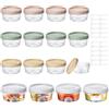 Mispudin 16 Pezzi Contenitori Ermetici Piccoli per Alimenti, 300ml Riutilizzabili Contenitori Plastica per Freezer, Vaschette Piccole con Coperchio, Lavabili in Lavastoviglie Microonde Freezer