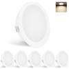 YindaLux Faretti LED da Incasso 230V 3W 4000K IP44 LED Spots 55-58MM 6PCS Bianco