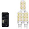 UIHECTA Lampadina Alexa Intelligente G9 WiFi Compatibile con Alexa Google Home. Lampadine LED 3W Intelligence, 2700k - 6500k Dimmerabile, Nessun Hub Richiesto,Bianca,3PACK