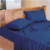 NARCISO - Lenzuola Una Piazza e Mezza 100% Cotone Made in Italy, Completo Letto Composto da 1 Lenzuolo Sotto con Angoli 130x200, 1 Lenzuolo Sopra 190x290, 1 Federa Cuscino 50x80cm (Blu)