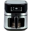 Jocca - Friggitrice ad Aria Calda 6,5 l| Friggitrice Senza Olio con Finestra| Air Fryer| 1600 W Potenza| Protezione Surriscaldamento| Schermo LED Touch| (Nera)