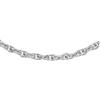CARISSIMA Collana da Donna in Oro Bianco 9 ct 0,4 mm con Maglia Prince of Wales di Lunghezza 41 cm/16 Pollici