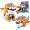 Super Wings Transformable aeroplano Supercharged Taki, altezza circa 12,7 cm, Figura d'azione 2 in 1, aeroplano giocattolo e figura robotica per bambini e bambine a partire da 3 anni