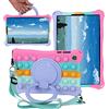 FKQLH Custodia Silicone Morbido Skin Leggero Custodia Protettiva per Bambini Supporto Cover per Lenovo Tab M10 Plus 10,3 Pollice TB-X606F/X606X, Rose
