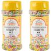 CRISPO GR 200 CONFETTI MIX ASSORTITI PER PASTICCERIA E CAKE DESIGN IDEALE PER DECORAZIONE TORTE E PASTICCINI
