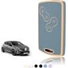 TOOMUME Cover Chiave, Guscio Chiave Carta Adatto per Renault Scenic Clio Laguna Megane Zoe Captur Duster Espace Fluence Koleos Kangoo Master, Custodia Chiavi Telecomando Copri Chiavi - Smart Key