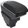 OYHCM Auto Centrale Bracciolo Compatible with Opel Astra J Braccioli Poggiabraccio Vano Portaoggetti Nero Doppio Spazio di Archiviazione con Portabevande