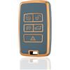 Custodia In Pelle Portachiavi Per Land Rover (Sport, Evoque, Discovery 4) E Jaguar XF – Blu - 2