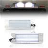 GSOWO LED Luci targa per Zafira B Vectra C Corsa C/D Insigina Astra J/H Adam Cascada Meriva A/B Tigra Twin Top, 6500K LED Luci Targa per Auto, luci targa a LED Canbus senza errori 18 SMD, 2 pezzi
