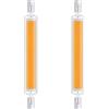 Generico Lampadine LED R7S 118mm Dimmerabile, 20W Sostituisce Alogena 200W J118, 2000LM, Luce Calda 2700K, Doppia Estremità COB Luce Lineare Proiettore, 2 Pezzi