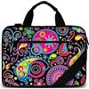 Sidorenko - Borsa per notebook, con tracolla + maniglia, incl. scomparto aggiuntivo per mouse e caricabatteria nella parte anteriore multicolore Forma A1612 15,6''