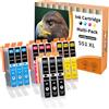 Starlet24 12 cartucce per stampante 551XL compatibili con Canon CLI-551 nero CLI-551 ciano 551 magenta 551 giallo per Pixma iP7200 iP7250 MX925 iP8750 MX725 MG5550 MG5650 MG6350 MG6450 MG7550