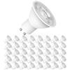 Yiahin Lampadine LED GU10, 5Watt Pari ad alogene da 50Watt, 450 Lumen, Luce Bianca Fredda 6000k, Angolo del Fascio di 120 Gradi, Lampadine LED Non Dimmerabili,Confezione da 40