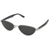 Emporio Armani EA2153 3015/87 | Occhiali da Sole Graduati o Non Graduati | Prova Online | Metallo | Cat Eye, Ovali / Ellittici | Argento | Adrialenti