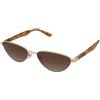 Emporio Armani EA2153 3013/13 | Occhiali da Sole Graduati o Non Graduati | Prova Online | Metallo | Cat Eye, Ovali / Ellittici | Oro | Adrialenti
